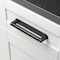 Gliderite Hardware 7-1/4 in. Matte Black Rounded Back Plate 6-1/4 in. Center to Center - 7343-160-MB 7343-160-MB-1 - alternate 3